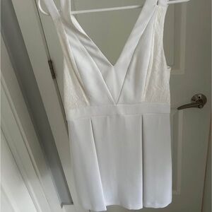 BCBGeneration Ivory Sleeveless Dress